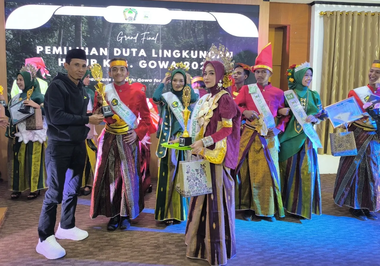 Siswa SMA Bosowa Makassar Muqaddimal Mukrimin Raih Runner Up I Duta Lingkungan Kabupaten Gowa 2025