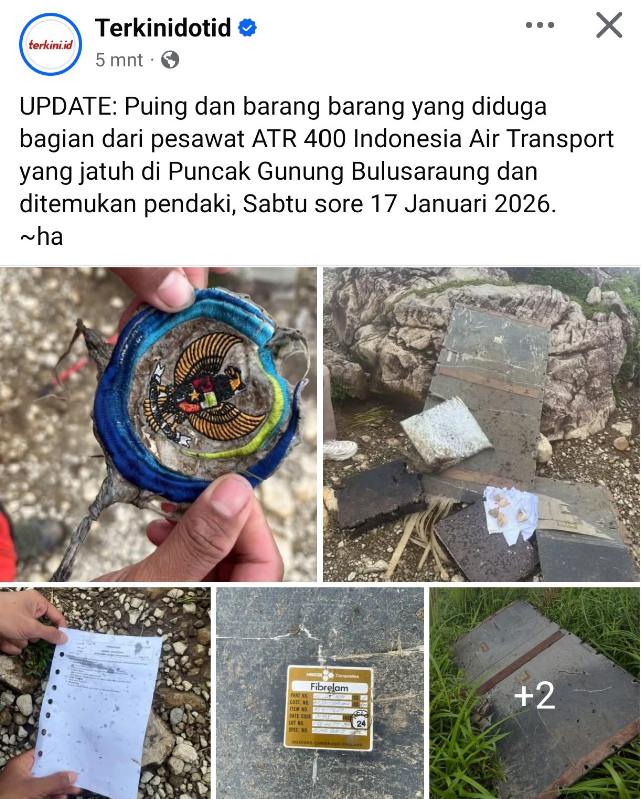 Penjelasan dan Edaran Kemenhub Usai Pesawat ATR 42-500 Milik IAT Hilang Kontak di Sulsel