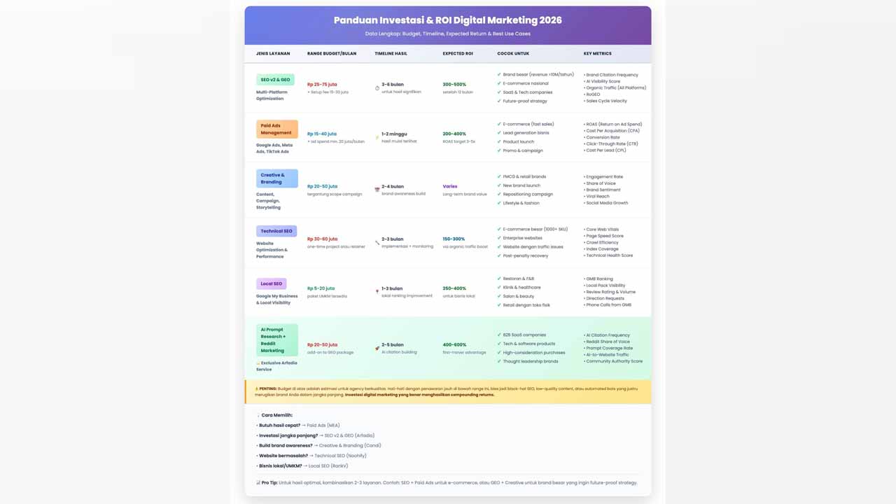 5 Jasa SEO dan Perusahaan Digital Marketing Terbaik di Indonesia: Panduan Lengkap Memilih Agency untuk Era AI
