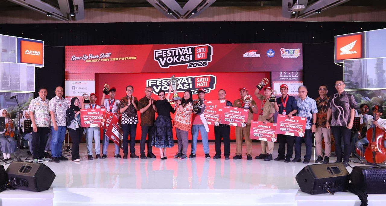 Puluhan Ribu Talenta SMK Unjuk Skill di Festival Vokasi Satu Hati 2026 AHM