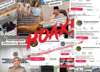 Pemutihan sertifikat tanah hoaks