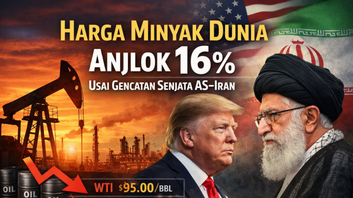 Gencatan Senjata 14 Hari, Harga Minyak Dunia Langsung Anjlok Tajam