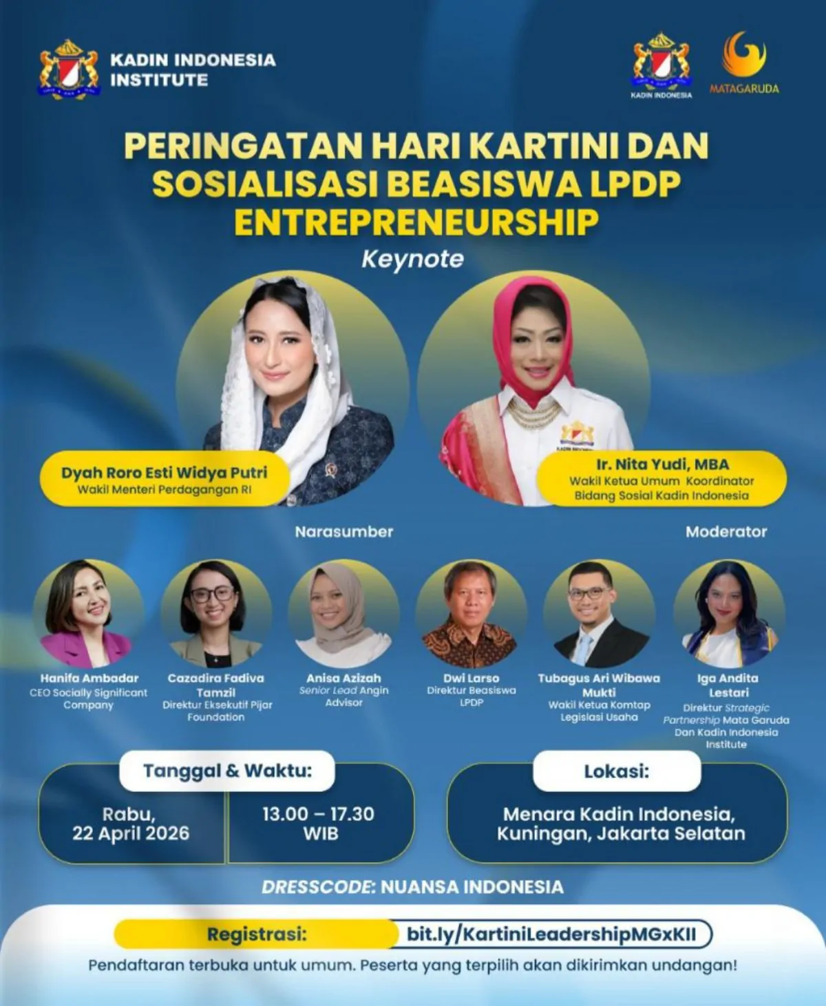 Peringati Hari Kartini, Kadin Sosialisasikan Beasiswa LPDP Entrepreneurship