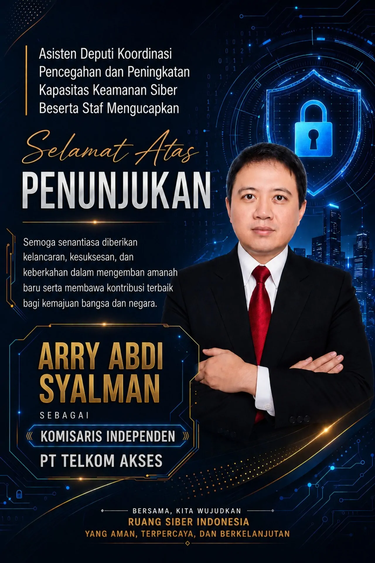 Tiga Pejabat Kemenko Polkam Apresiasi Penunjukan Arry Abdi Syalman sebagai Komisaris di Anak Usaha BUMN