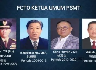 Ketua Umum PSMTI dari masa ke masa